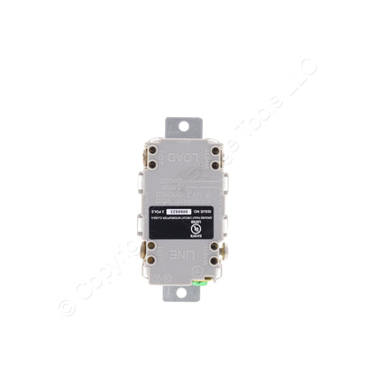 Hubbell White GFCI Outlet 5-15R 15-Amp Weather Resistant Receptacle NO EARS