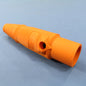 Hubbell-Wiring Replacement Orange Insulgrip Male Body for Cam-Type Lock HBL15MBO