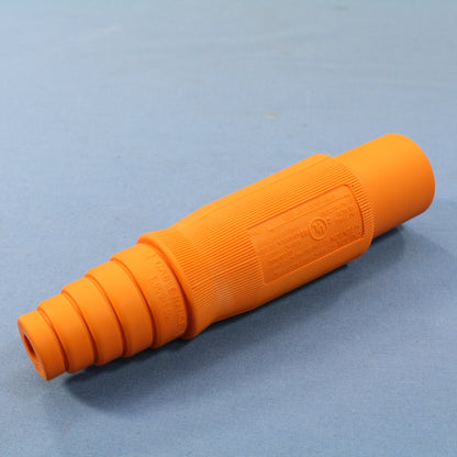 Hubbell-Wiring Replacement Orange Insulgrip Male Body for Cam-Type Lock HBL15MBO