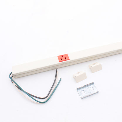 Hubbell HBL20IG512IV 5' PlugTrak Raceway 15A Isolated Ground 5-Outlet PowerStrip
