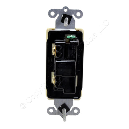 Hubbell HBL2121347I Ivory Decorator Rocker Switch Single Pole 20A 347V SpecGrade