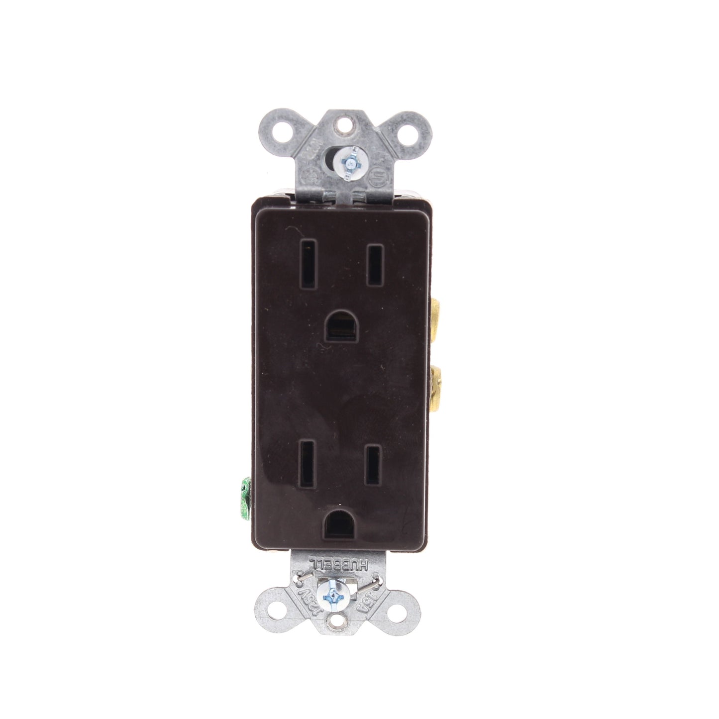 Hubbell HBL2152M2 Brown 15A Receptacle Duplex Outlet NEMA 5-15R 125V Heavy Duty