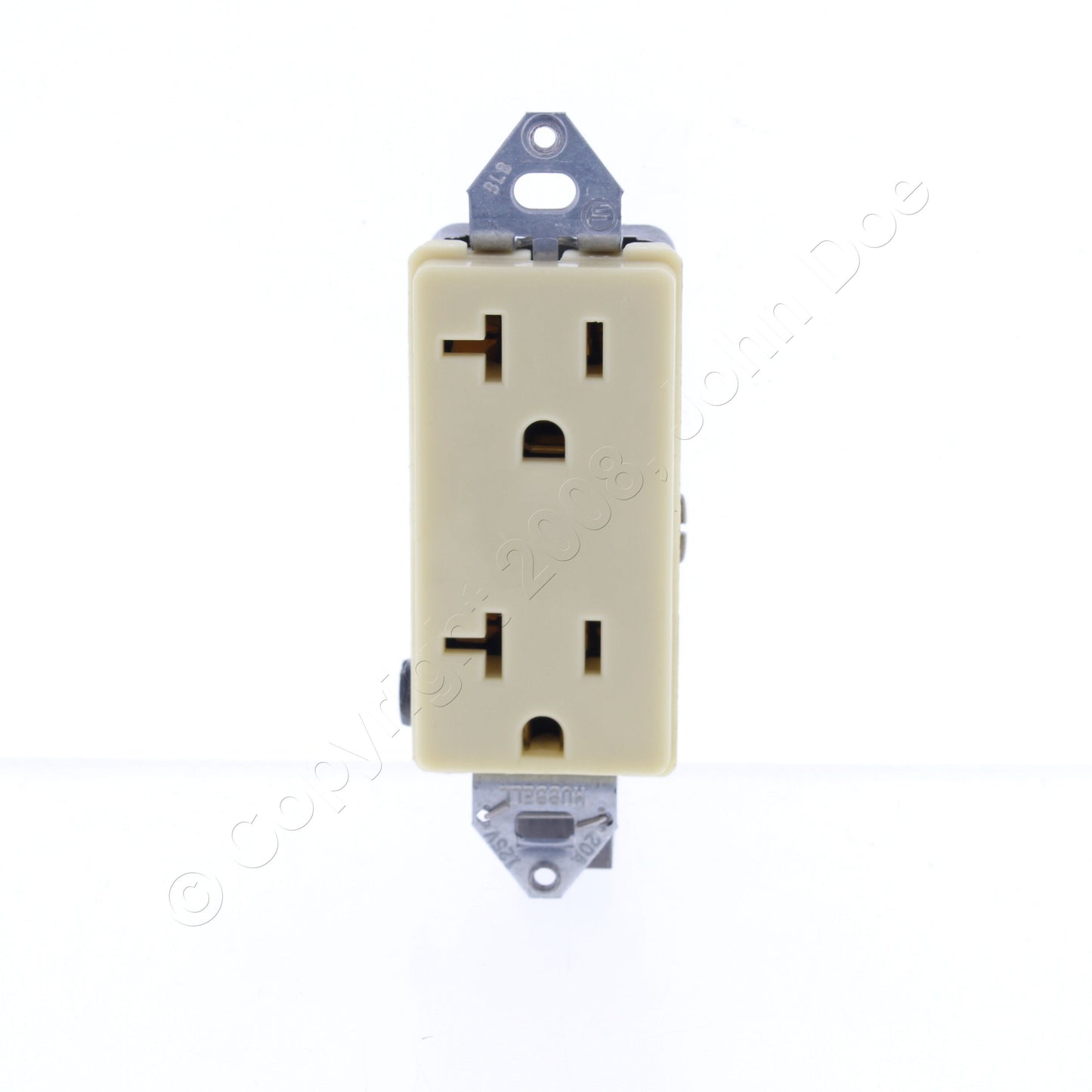 Hubbell Brown Heavy Duty Receptacle Duplex Outlet Nema 5-20R 20A HBL2162IM2