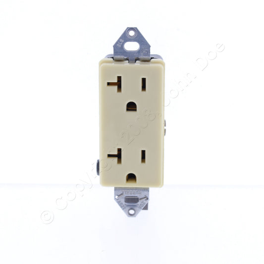 Hubbell Brown Heavy Duty Receptacle Duplex Outlet Nema 5-20R 20A HBL2162IM2