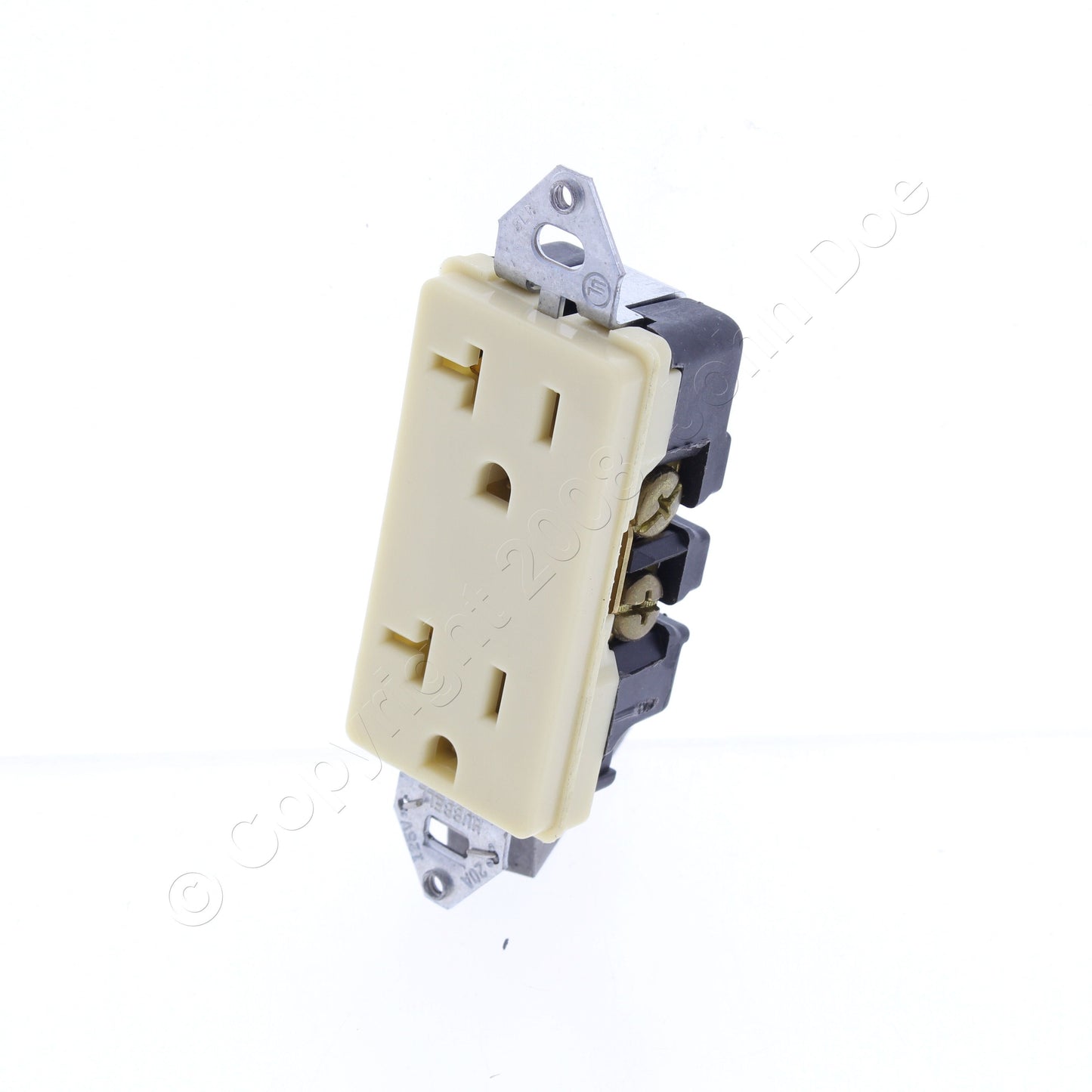 Hubbell Brown Heavy Duty Receptacle Duplex Outlet Nema 5-20R 20A HBL2162IM2