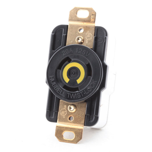 Hubbell EdgeConnect� HBL2310 20A Twist Locking Receptacle Outlet L5-20R 125V