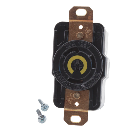 Hubbell EdgeConnect� HBL2610ST 30A Twist Locking Receptacle Outlet L5-30R 125V