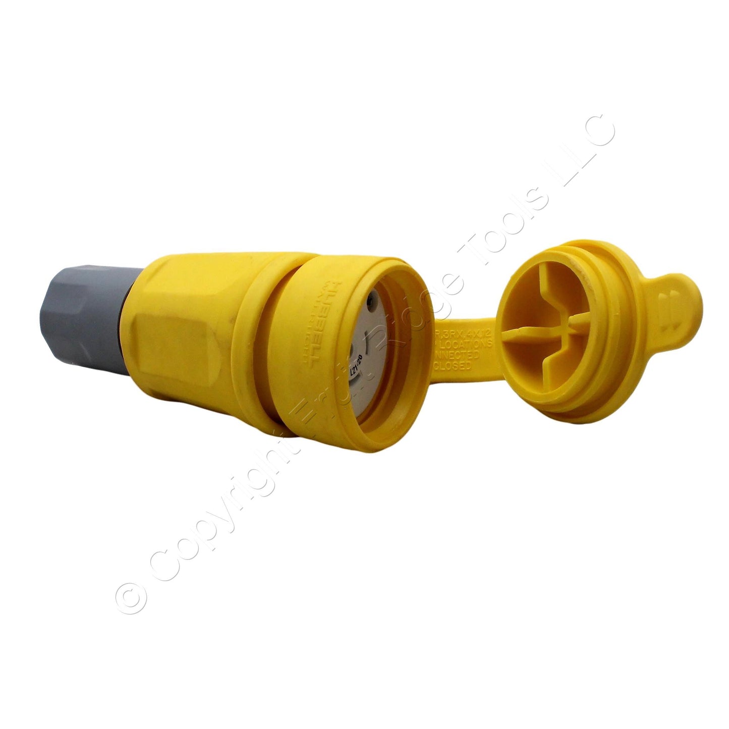 Hubbell 27W81 Watertight Turn Locking 20A Connector NEMA L21-20R 3?Y 120/208V