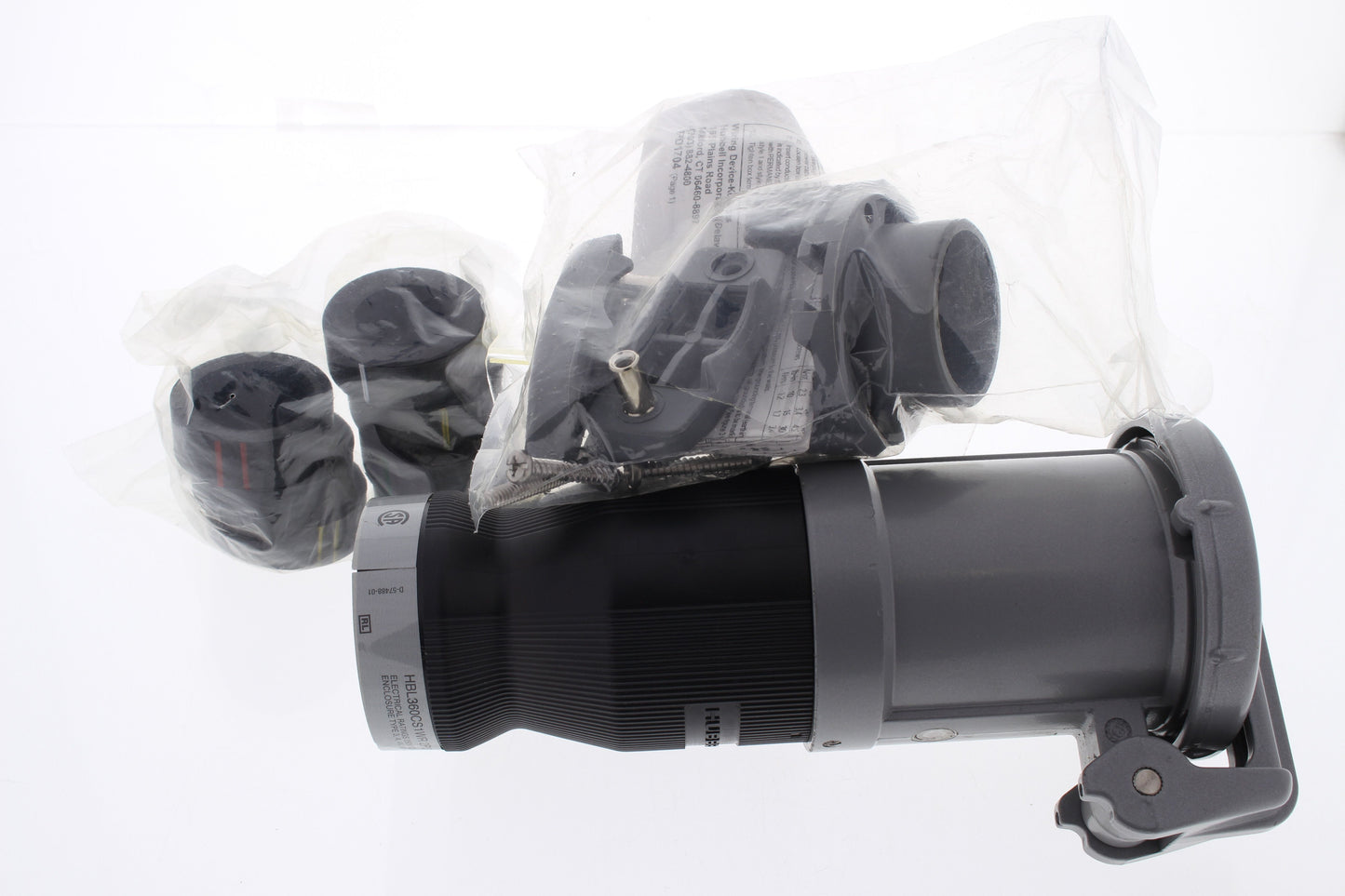 Hubbell Watertight Pin & Sleeve Reverse Service Connector 60A 600V HBL360CS1WR
