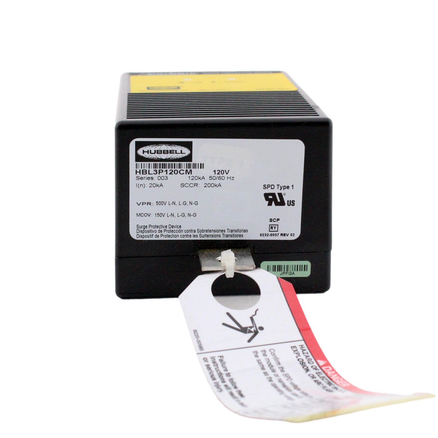 Hubbell Surge Protective Panel Replacement Module 120V 120kA HBL3P120CM