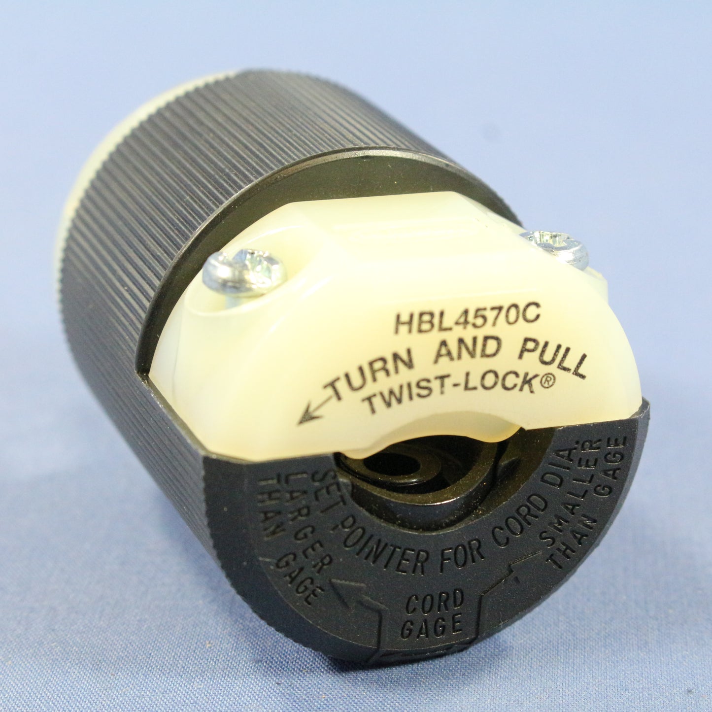 Hubbell Bryant Insulgrip Locking Plug Twist Lock NEMA L6-15P 15A 250V HBL4570C