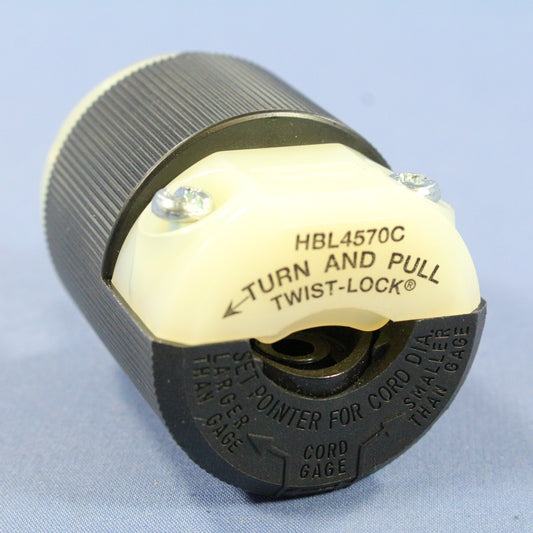 Hubbell Bryant Insulgrip Locking Plug Twist Lock NEMA L6-15P 15A 250V HBL4570C