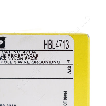 Hubbell Twist Locking Receptacle Outlet Panel Mount L5-15R 15A 125V HBL4713