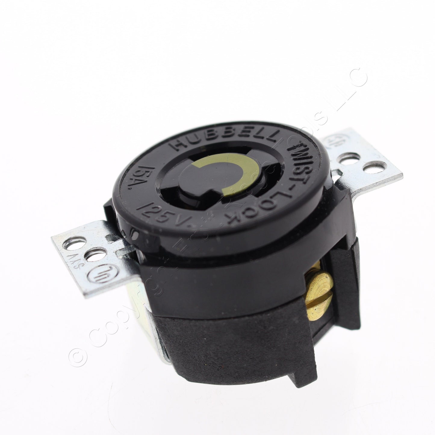 Hubbell Twist Locking Receptacle Outlet Panel Mount L5-15R 15A 125V HBL4713