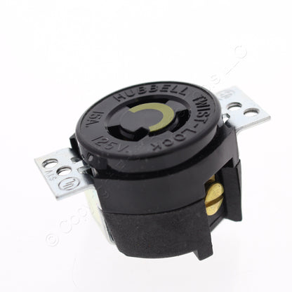 Hubbell Twist Locking Receptacle Outlet Panel Mount L5-15R 15A 125V HBL4713