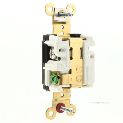 Hubbell Bryant Brown Industrial Single Outlet Receptacle 15A 125V 5-15R HBL5261