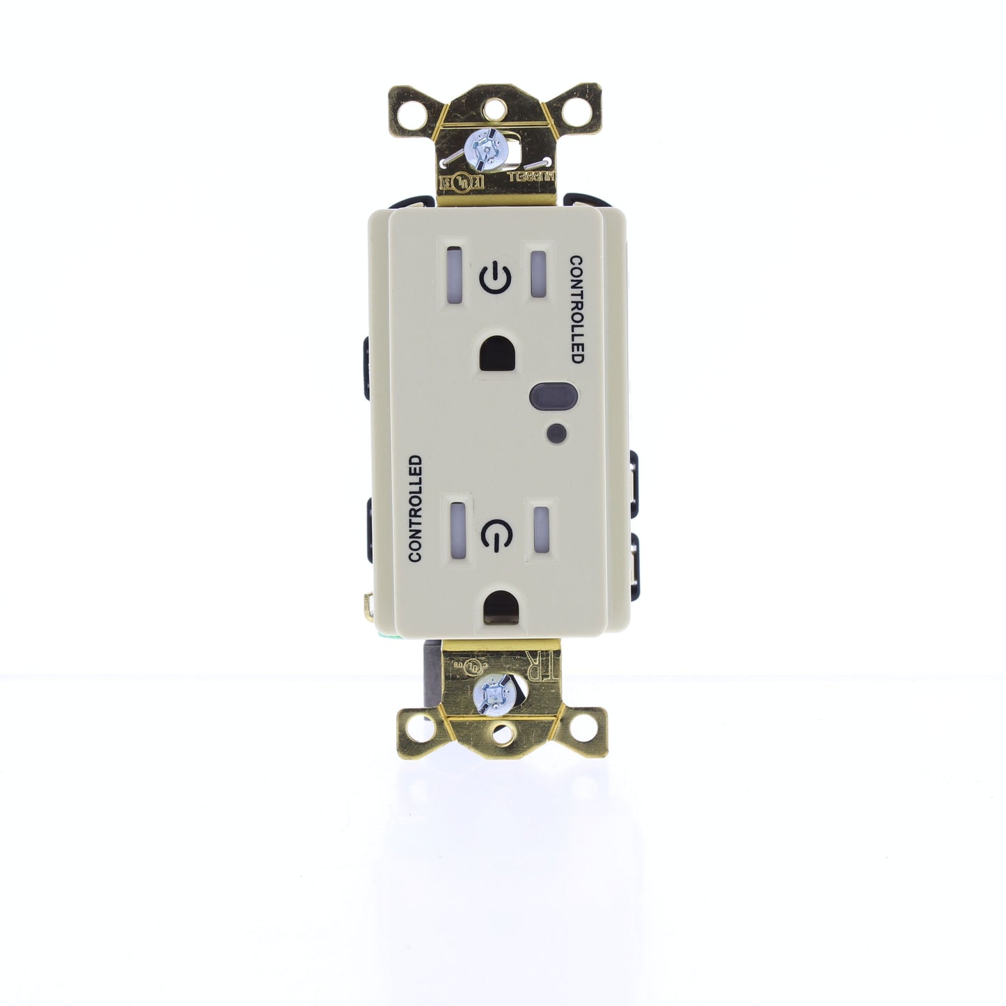 Hubbell Ivory Industrial TR 2/2 Controlled Switched Receptacle 15A HBL5262LC2I