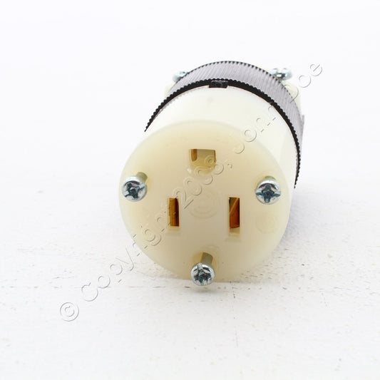 Hubbell Bryant Insulgrip Straight Blade Connector Nema 5-15R 15A 125V HBL5269CM8