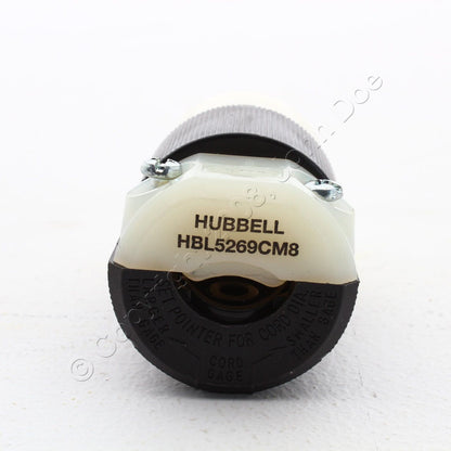 Hubbell Bryant Insulgrip Straight Blade Connector Nema 5-15R 15A 125V HBL5269CM8