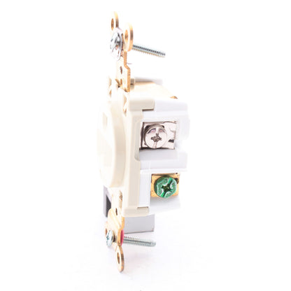 Hubbell Ivory Straight Blade Receptacle Outlet NEMA 5-20R 20A 125V HBL5361-I