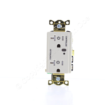 Hubbell Lt Almond Industl TR 2/2 Controlled Switched Receptacle 20A HBL5362LC2LA
