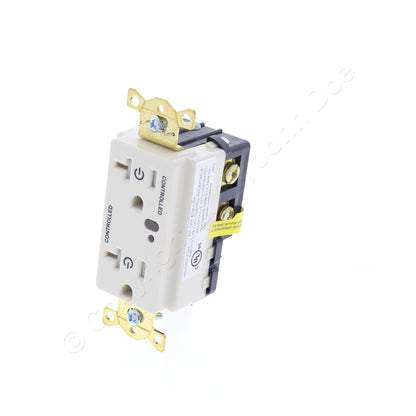 Hubbell Lt Almond Industl TR 2/2 Controlled Switched Receptacle 20A HBL5362LC2LA