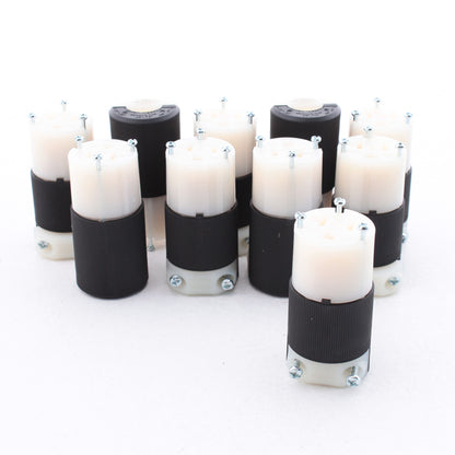 Hubbell HBL5369CST Straight Blade Connectors 20A 125V 5-20R EdgeConnect 10-Pack