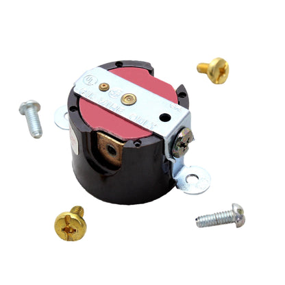 Hubbell Straight Blade Short Strap Receptacle Outlet 15A 250V Nema 6-15R HBL5658
