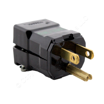 Hubbell 8115VBK Black Hospital Grade Straight Blade Plug Valise 5-15R 15A 125V