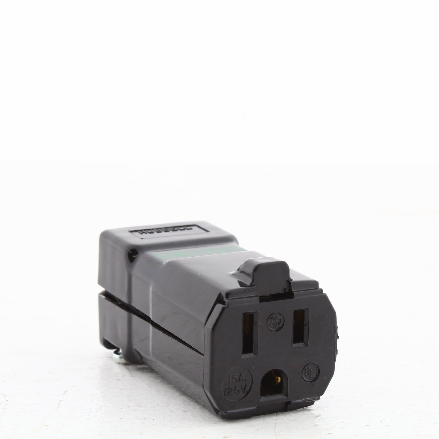 Hubbell HBL8119VBK Black Hospital Grade 15A 125V Connector MACTech LED Valise