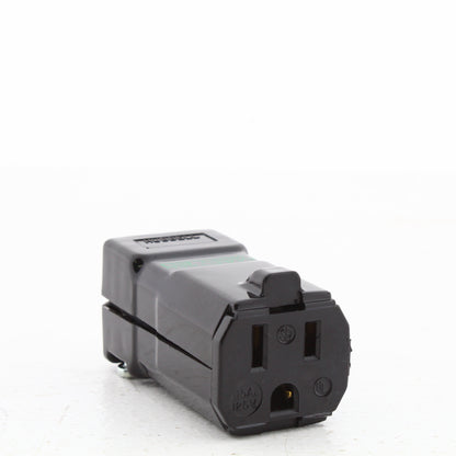Hubbell HBL8119VBK Black Hospital Grade 15A 125V Connector MACTech LED Valise