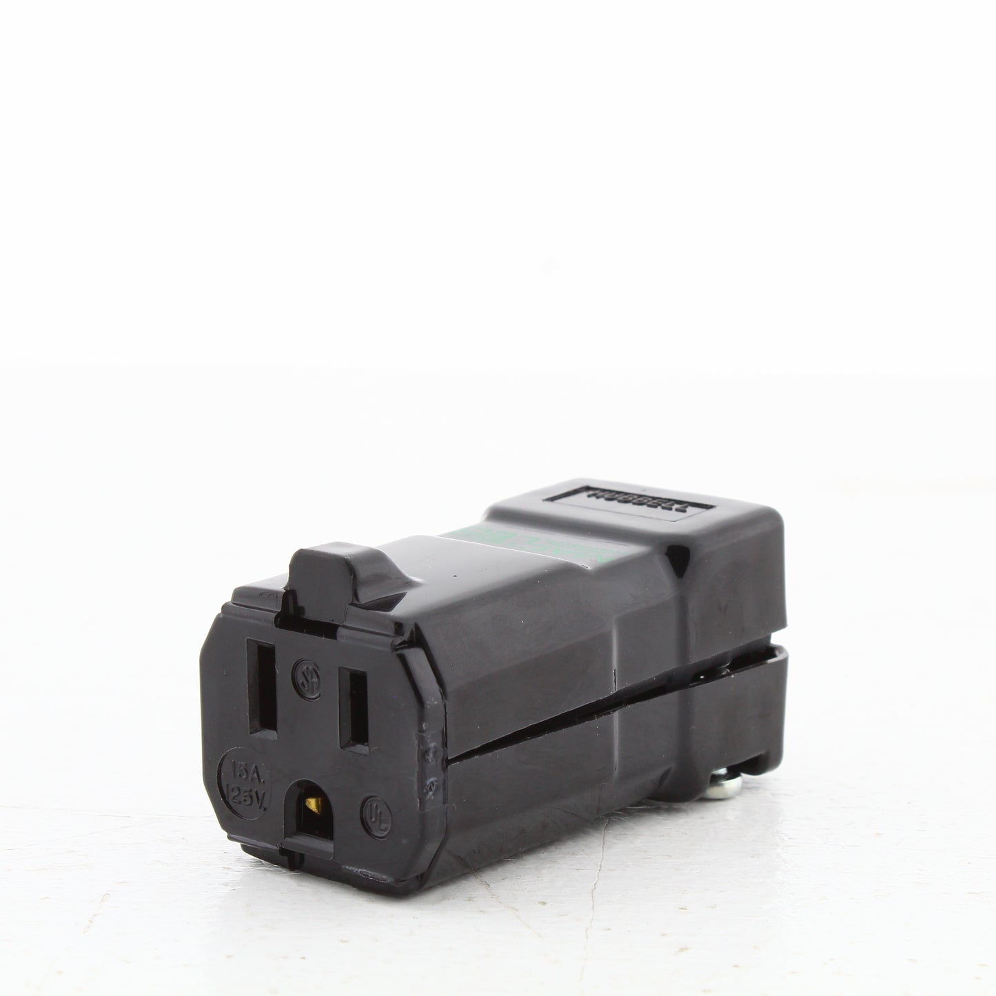 Hubbell HBL8119VBK Black Hospital Grade 15A 125V Connector MACTech LED Valise