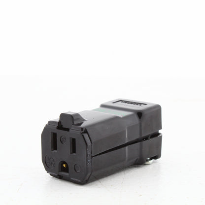 Hubbell HBL8119VBK Black Hospital Grade 15A 125V Connector MACTech LED Valise