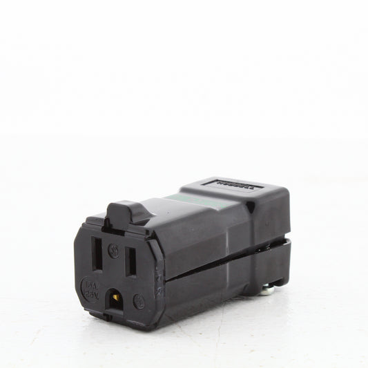 Hubbell HBL8119VBK Black Hospital Grade 15A 125V Connector MACTech LED Valise