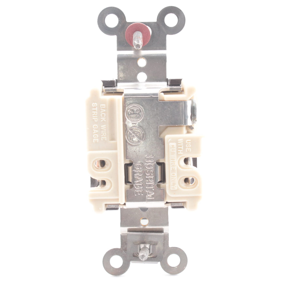 Hubbell HBL8310 Brown Single Receptacle Outlet 20A 125V 5-20R Hospital Grade