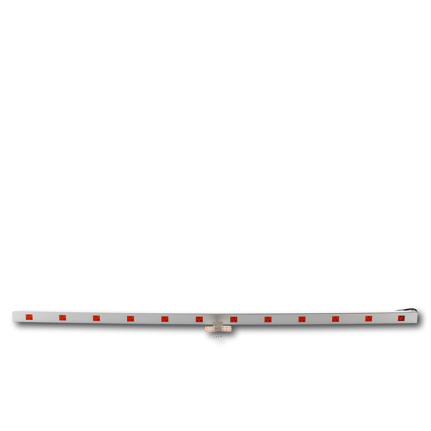 Hubbell 6' PlugTrak Aluminum Raceway 12-Outlet Isolated Ground 20A HBLALU24IG606