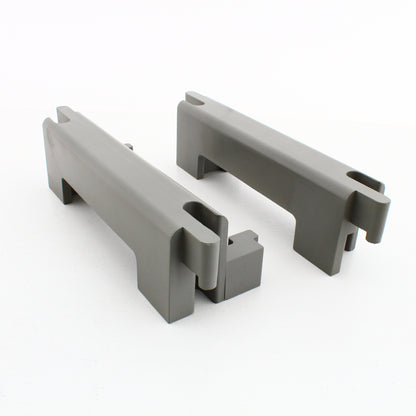 2 Gray Hubbell AccessTrak Cable Ramp Trough End Rails 5-Channel HBLAT5ERA