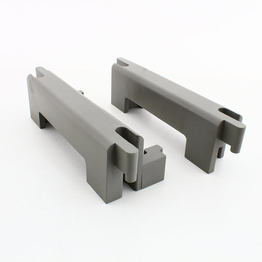 2 Gray Hubbell AccessTrak Cable Ramp Trough End Rails 5-Channel HBLAT5ERA