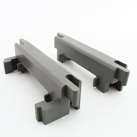 2 Gray Hubbell AccessTrak Cable Ramp Trough End Rails 5-Channel HBLAT5ERA