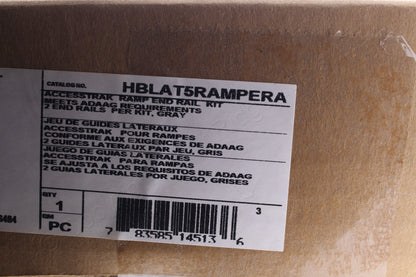 Hubbell HBLAT5RAMPERA Gray AccessTrak Cable Ramp End Rails 2.5" x 14.75" x 4"