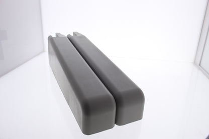 Hubbell HBLAT5RAMPERA Gray AccessTrak Cable Ramp End Rails 2.5" x 14.75" x 4"