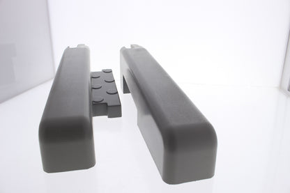 Hubbell HBLAT5RAMPERA Gray AccessTrak Cable Ramp End Rails 2.5" x 14.75" x 4"