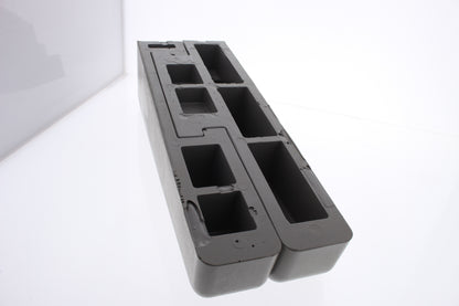 Hubbell HBLAT5RAMPERA Gray AccessTrak Cable Ramp End Rails 2.5" x 14.75" x 4"