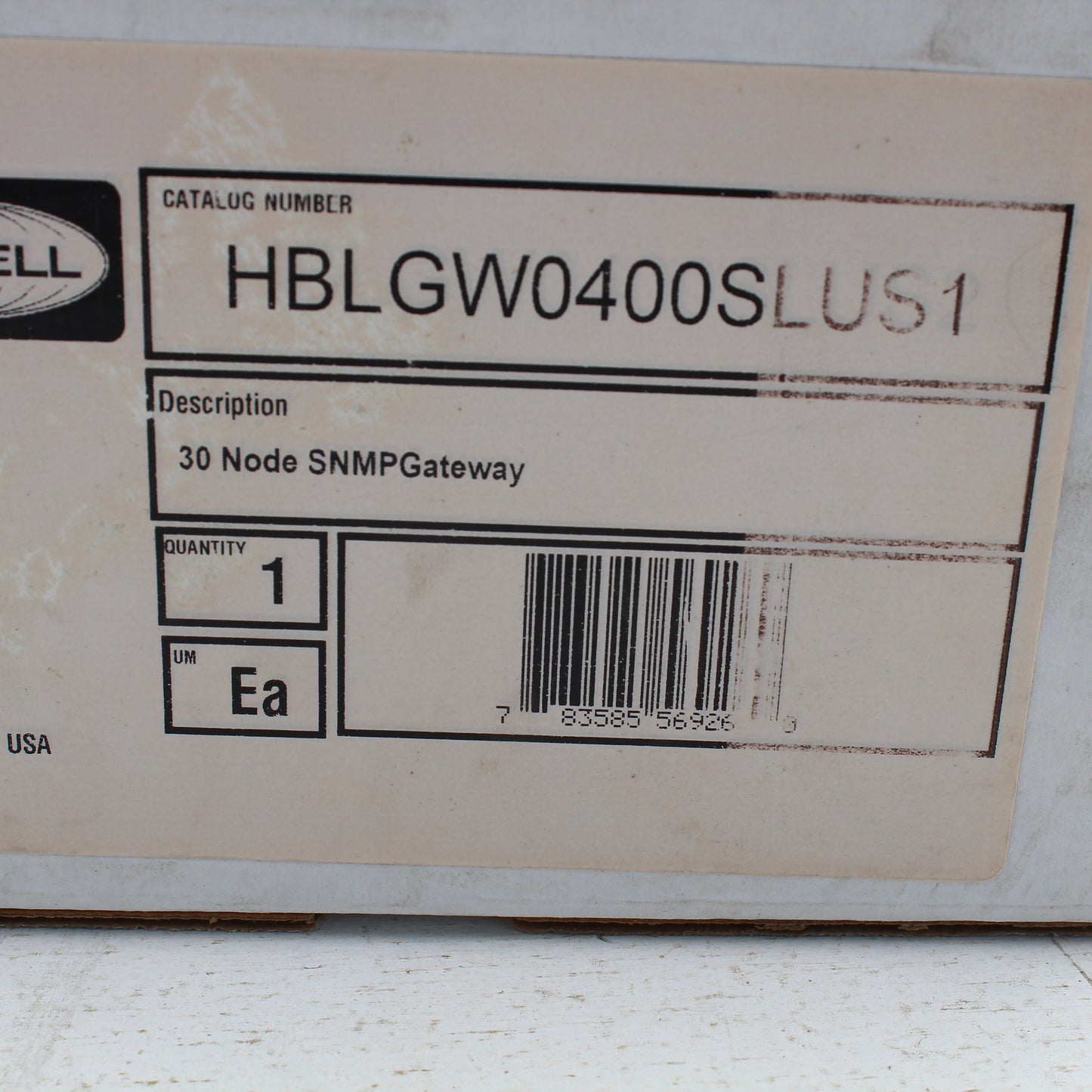 Hubbell HBLGW0400SLUS1 InSight Ethernet Cable Data Gateway 30 Node SNMP Gateway
