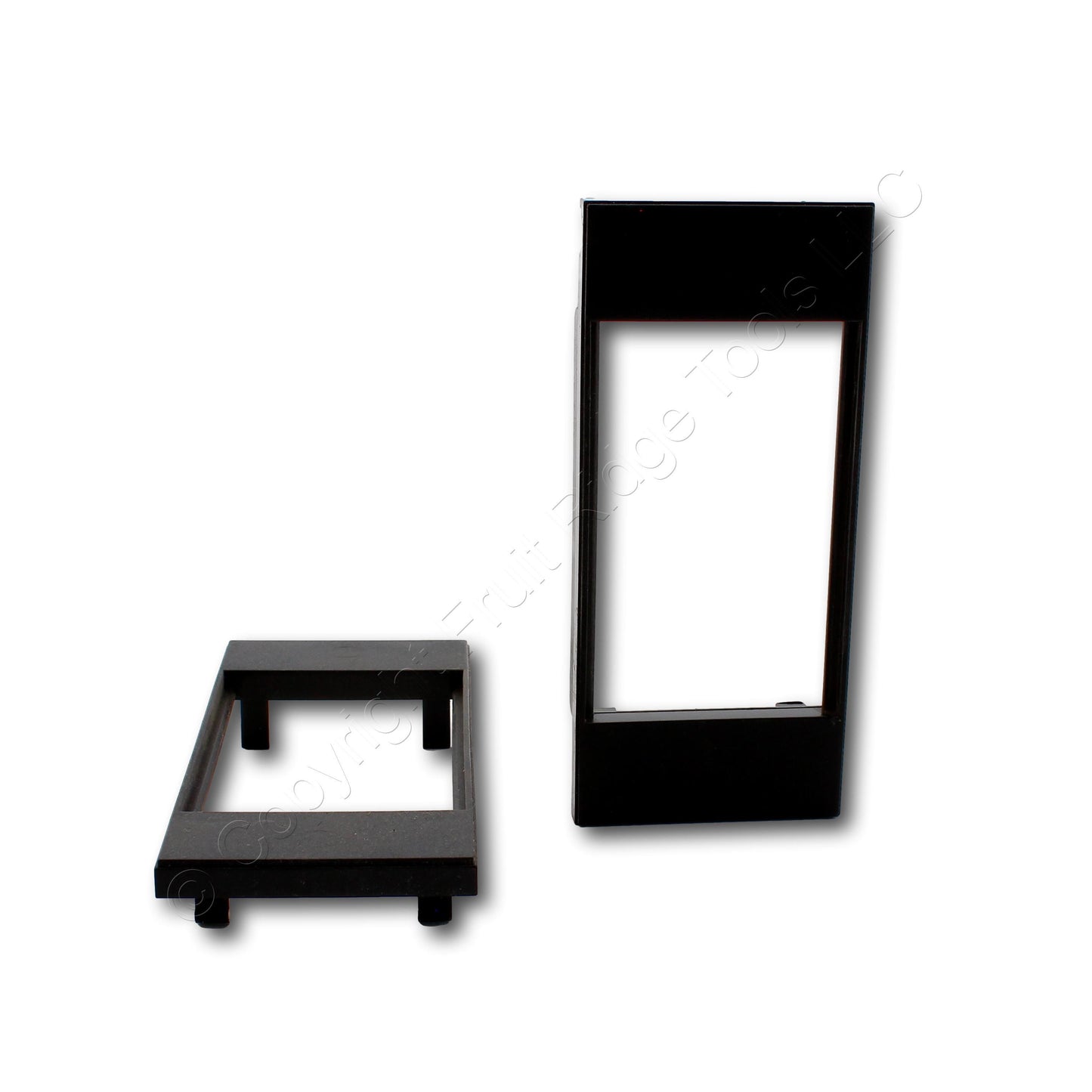 Hubbell HBLIMFBK Black 1-Gang iStation Wallplate Snap-In Infini Faceplate 2-pack