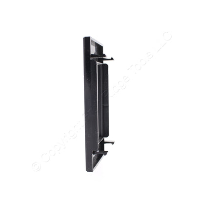 Hubbell HBLIMFBK Black 1-Gang iStation Wallplate Snap-In Infini Faceplate 2-pack