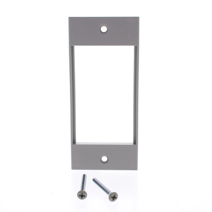 Hubbell HBLIMFSGY Gray 1-Gang 3-Unit, iStation PVC Rigid Custom Wallplate 25pcs
