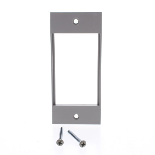 Hubbell HBLIMFSGY Gray 1-Gang 3-Unit, iStation PVC Rigid Custom Wallplate 25pcs