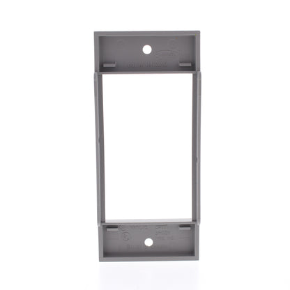 Hubbell HBLIMFSGY Gray 1-Gang 3-Unit, iStation PVC Rigid Custom Wallplate 25pcs