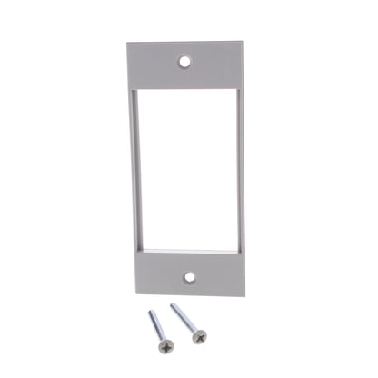 Hubbell HBLIMFSGY Gray 1-Gang 3-Unit, iStation PVC Rigid Custom Wallplate Cover